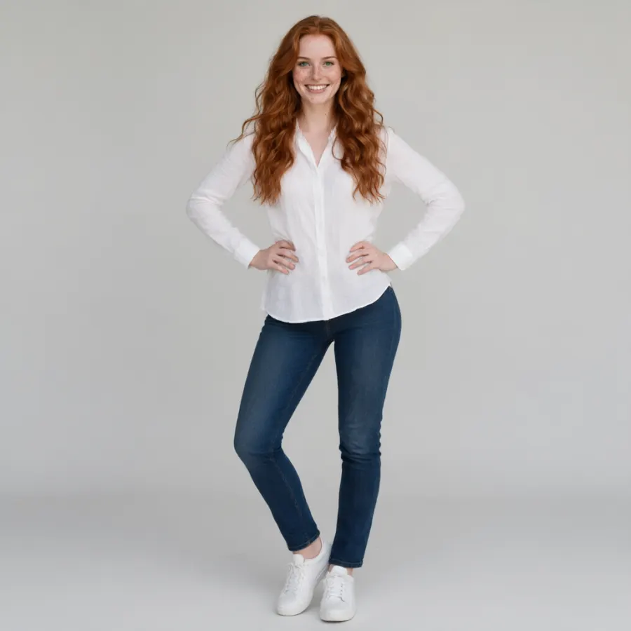 Example result for a hands-on-hips standing pose