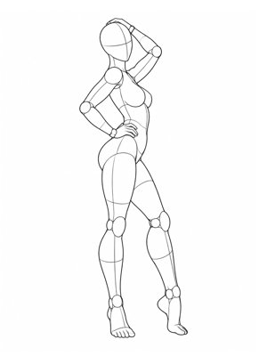 Standing Pose P001, Side