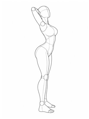 Standing Pose P002, Side