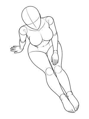 Sitting Pose P002, High Angle