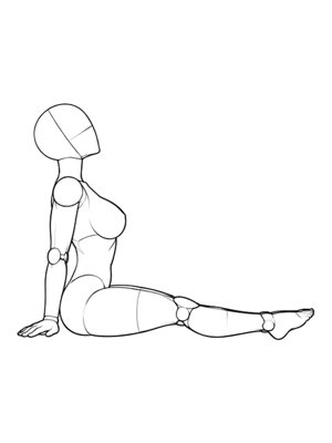 Sitting Pose P003, Side