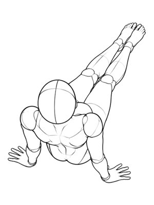 Sitting Pose P013, High Angle
