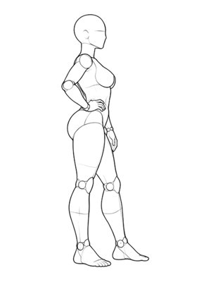 Standing Pose P015, Side