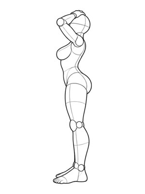 Standing Pose P016, Side