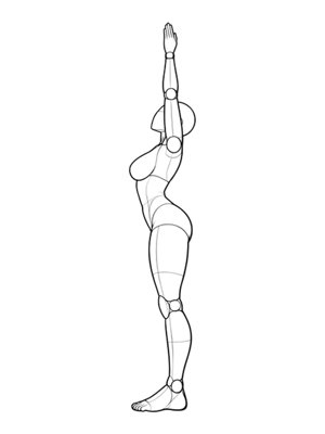 Standing Pose P019, Side