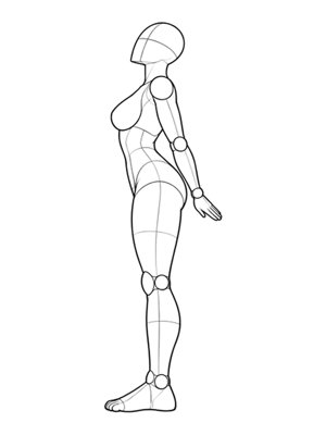 Standing Pose P022, Side