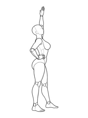 Standing Pose P026, Side
