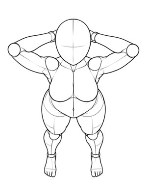 Standing Pose P027, High Angle