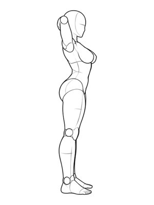 Standing Pose P027, Side
